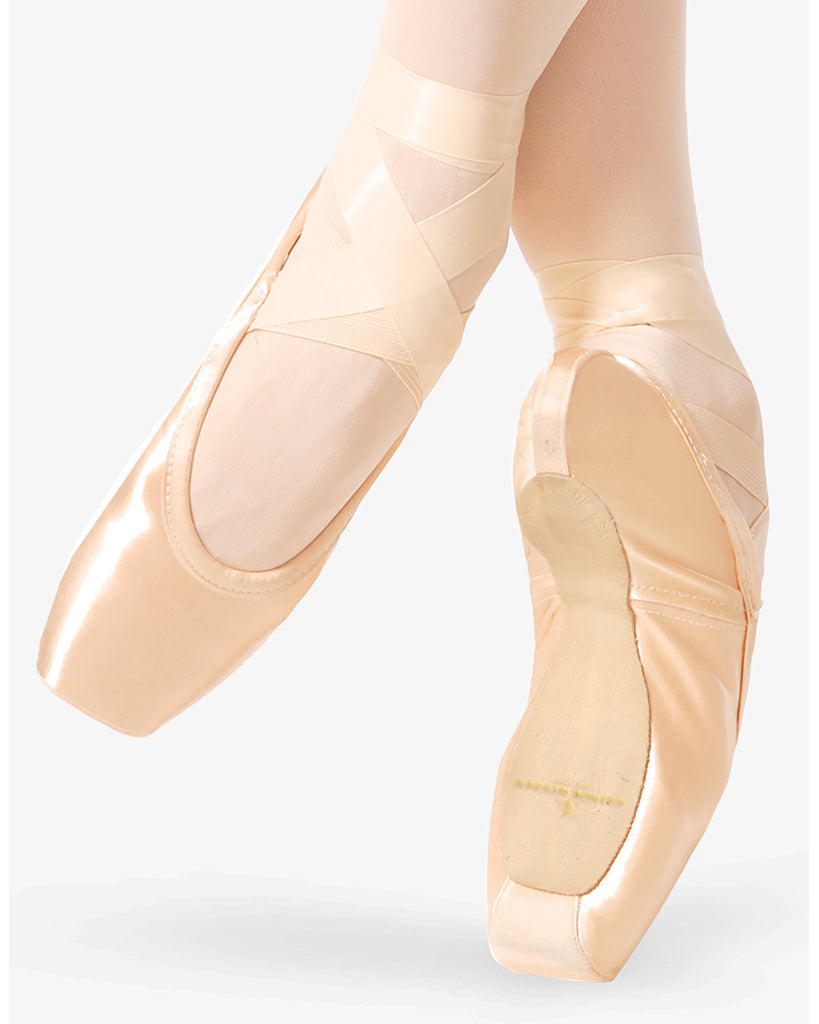Gaynor Minden USA Classic Fit Pointe Shoes - Hard Shank High Heel Deep Vamp - Womens Light Pink 8 3 Box Medium