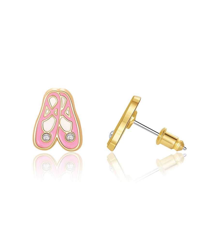 Girl Nation Ballet Slippers Cutie Stud Earrings
