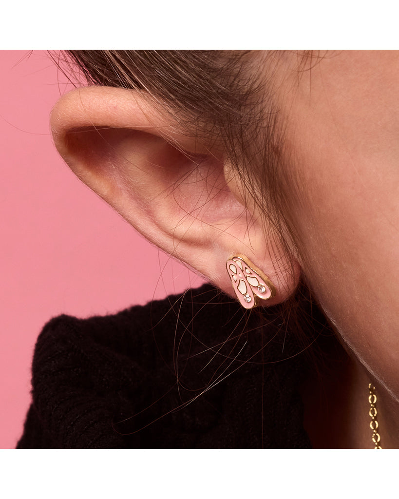 Girl Nation Ballet Slippers Cutie Stud Earrings