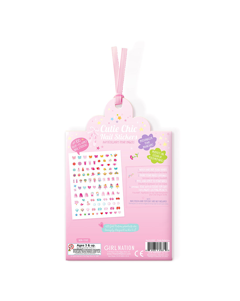 Girl Nation Cutie Chic Nail Stickers - Pretty Ballerinas