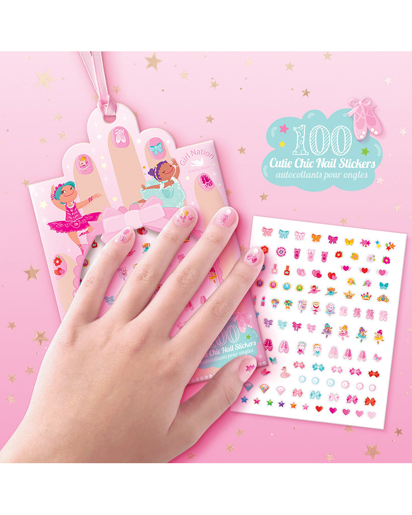 Girl Nation Cutie Chic Nail Stickers - Pretty Ballerinas
