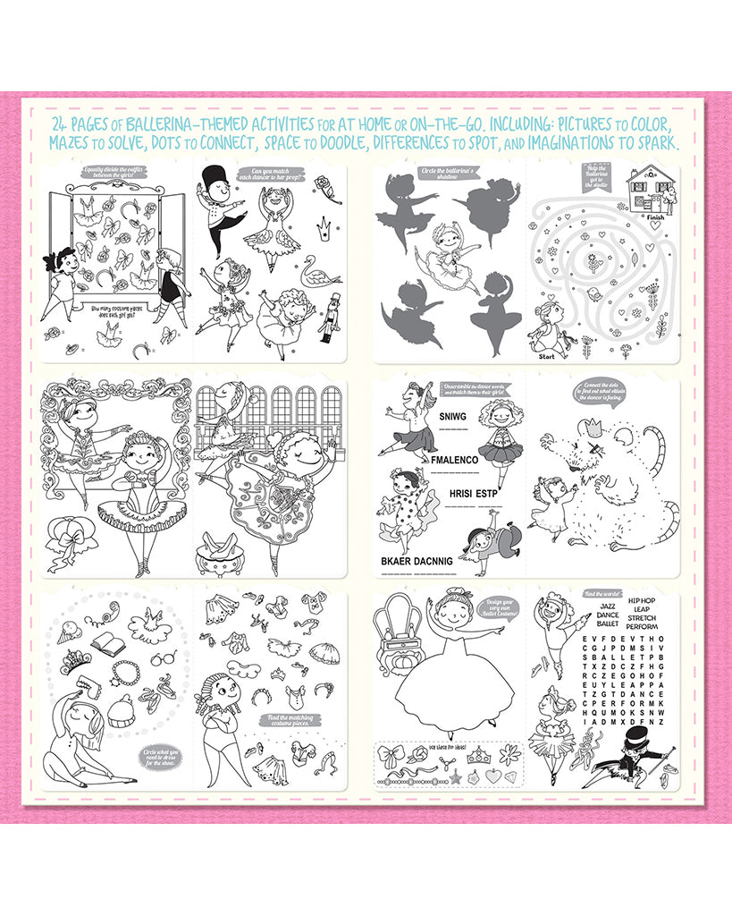 Girl Nation Little Book of Big Fun Activity Book - Pretty Ballerinas