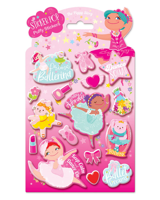 Girl Nation Sticker Pop Puffy Stickers - Dance Magic