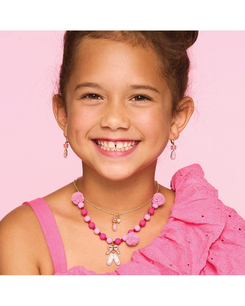 Girl Nation Sweet Petite Necklace - Crystal Ballet Shoe