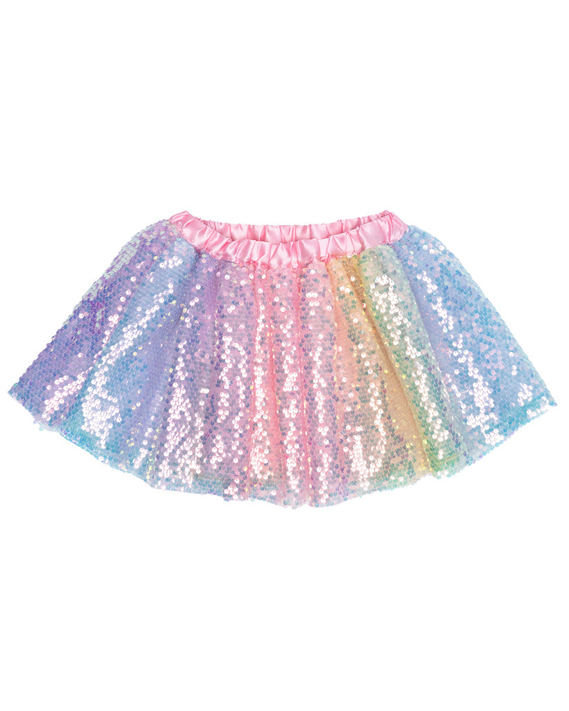 Great Pretenders Sequins Skirt with Satin Waistband