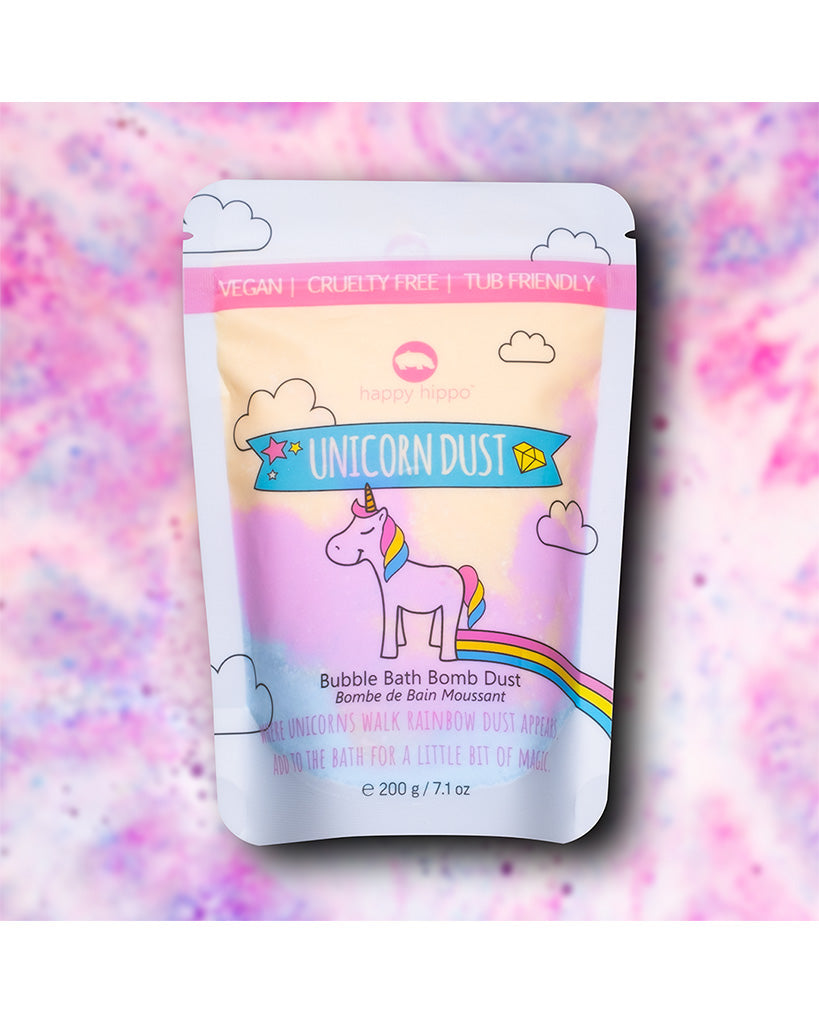 Happy Hippo Bath Co Bomb Dust 200g - Unicorn Dust