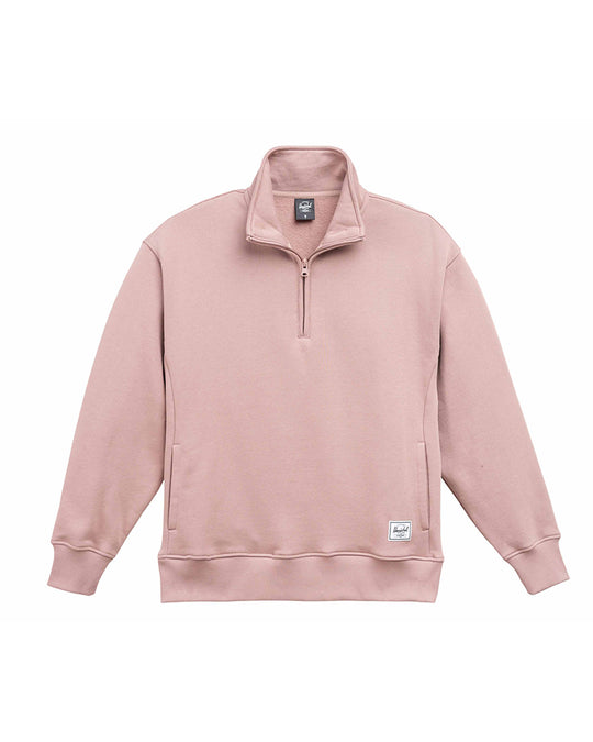 Herschel Supply Co Classic Quarter Zip - Womens - Ash Rose