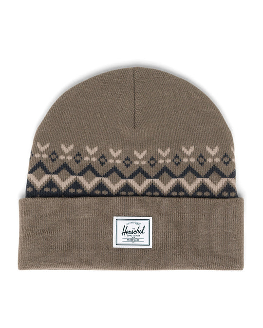 Herschel Supply Co Elmer Fair Isle Beanie - Bungee Cord