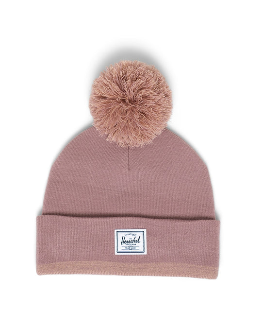 Herschel Supply Co Elmer Stripe Pom Beanie - Ash Rose