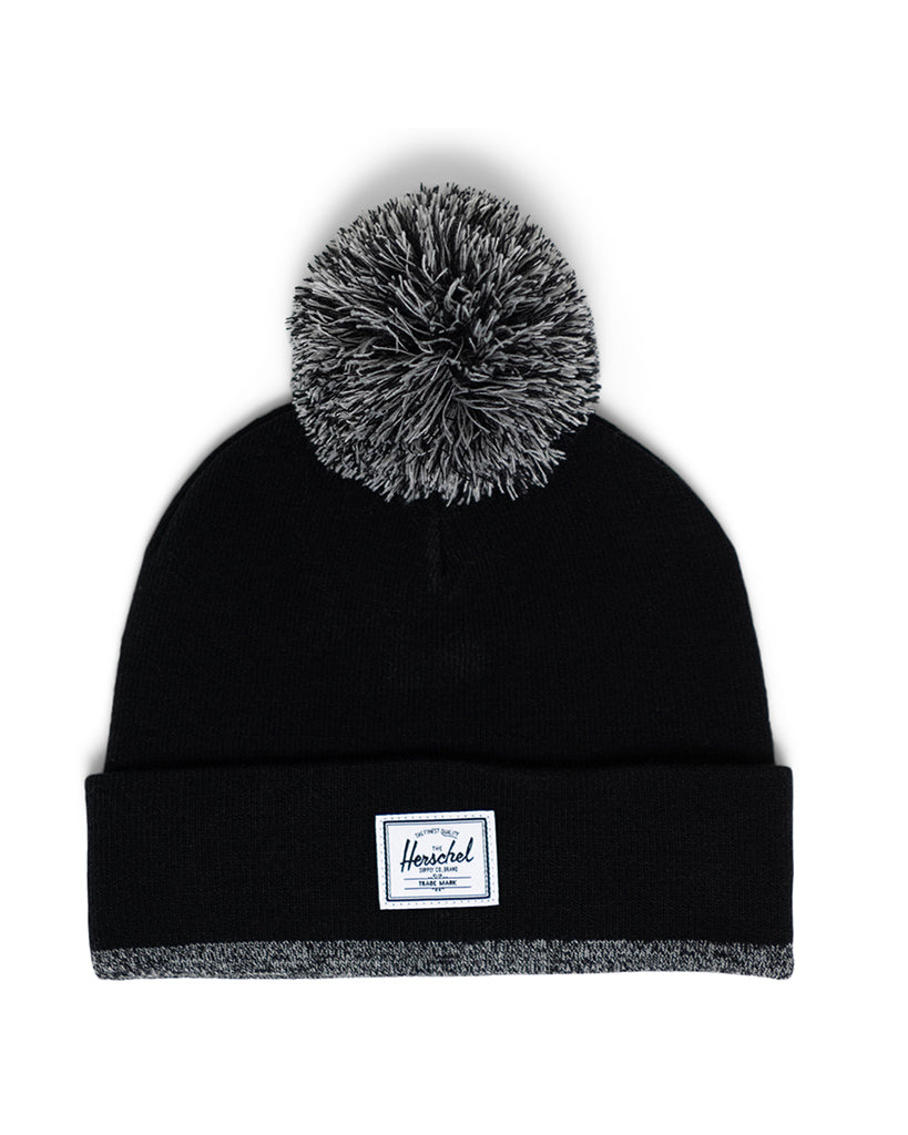 Herschel Supply Co Elmer Stripe Pom Beanie - Black