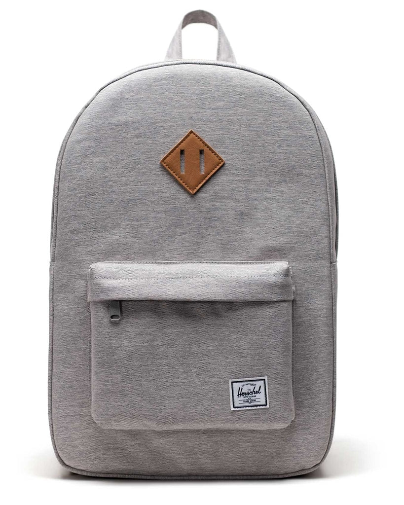 gray herschel backpack Little America Mid-Volume 17L known Heritage series of the popular Herschel brand Classic Light Grey Crosshatch Backpack
