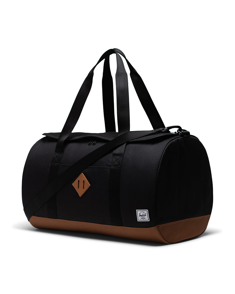 Herschel Supply Co Heritage™ Duffle Bag - Black / Saddle Brown
