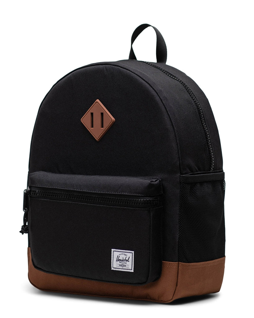 Herschel Heritage Backpack Youth Black Saddle Brown