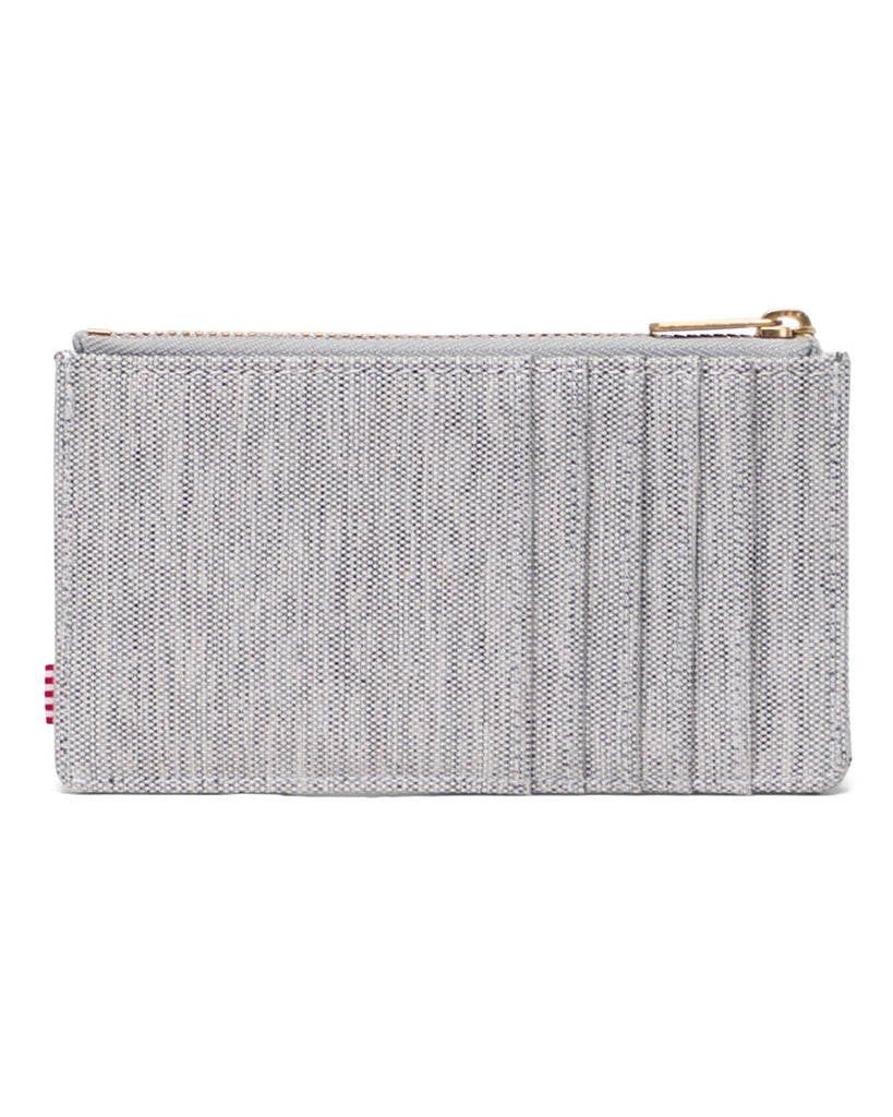 Herschel Supply Co Oscar II RFID Zip Wallet - Light Grey Crosshatch