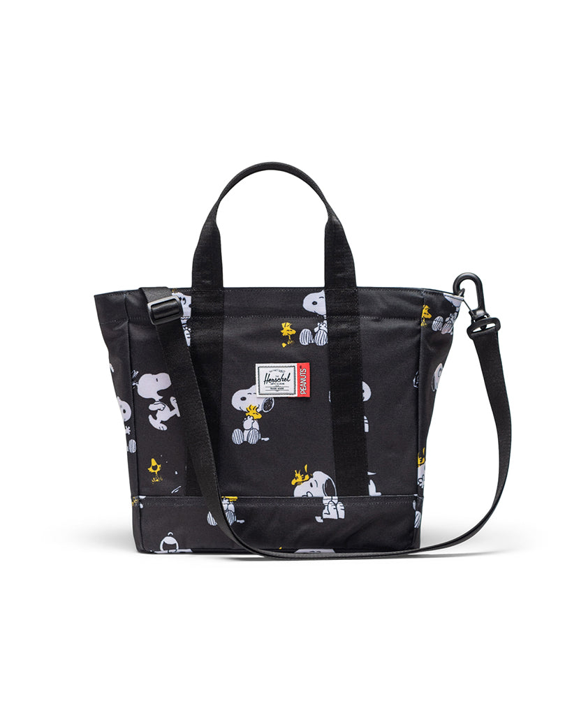 Herschel Supply Co Peanuts® Herschel Heritage™ Small Tote - Snoopy and Woodstock Black