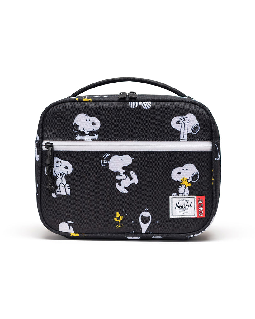 Herschel Supply Co Peanuts® Pop Quiz Lunch Bag Little Herschel - Snoopy and Woodstock Black