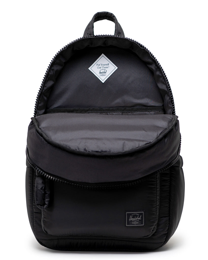 black leather backpack herschel Herschel Supply Co Quilted Settlement Backpack - Black
