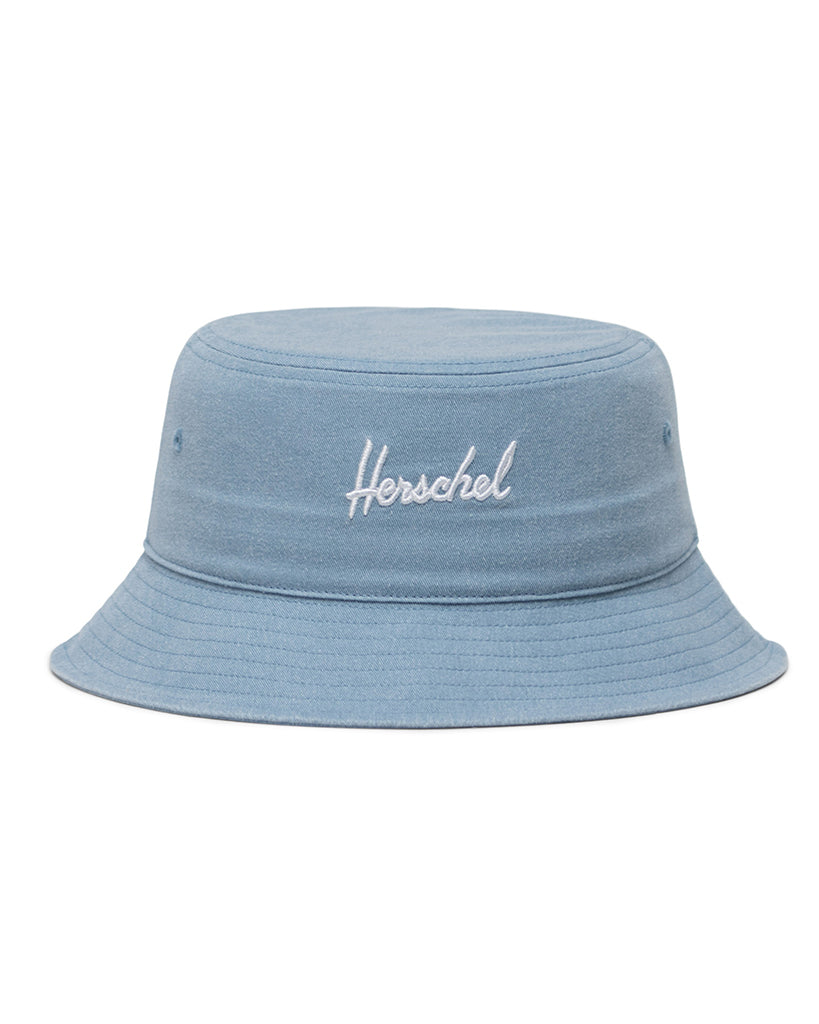 Herschel Supply Co Stonewash Bucket Hat - Light Denim