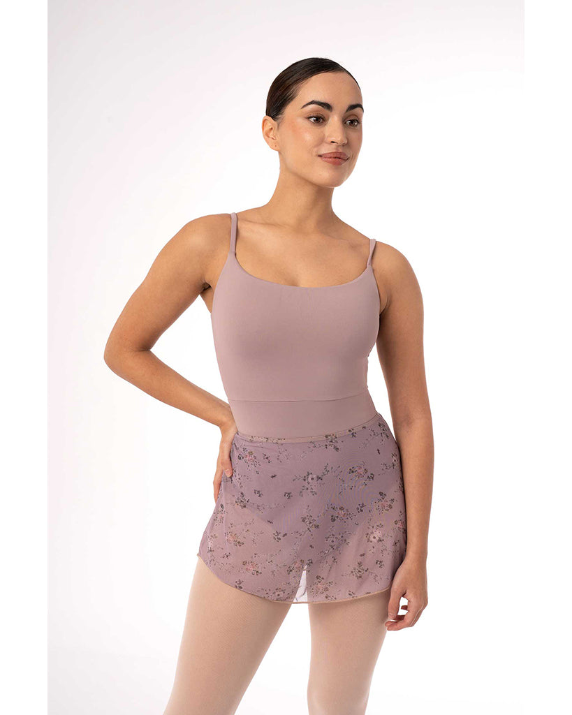 Intermezzo Flor Petite Fleur Printed Floral Tulle Pull On Skirt - 7012 Womens