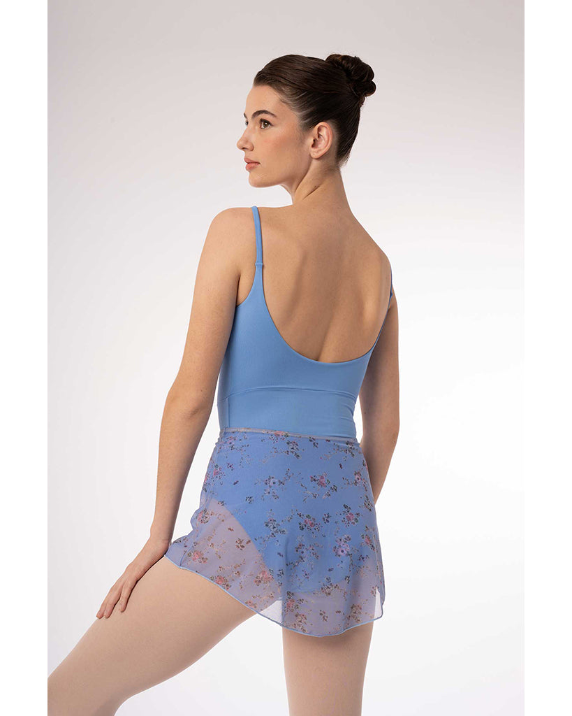Intermezzo Flor Petite Fleur Printed Floral Tulle Pull On Skirt - 7012 Womens