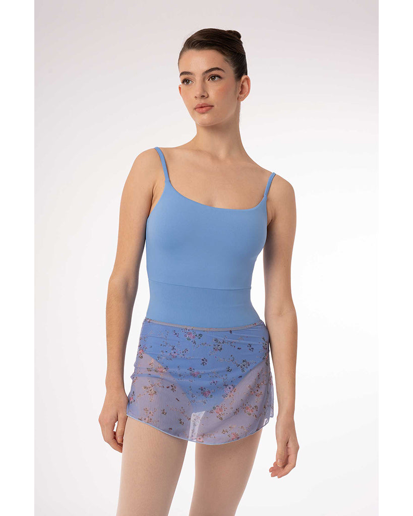 Intermezzo Flor Petite Fleur Printed Floral Tulle Pull On Skirt - 7012 Womens