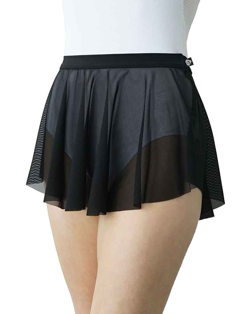 Jule Dancewear Meshie Mesh Pull On Skirt - Womens - Black