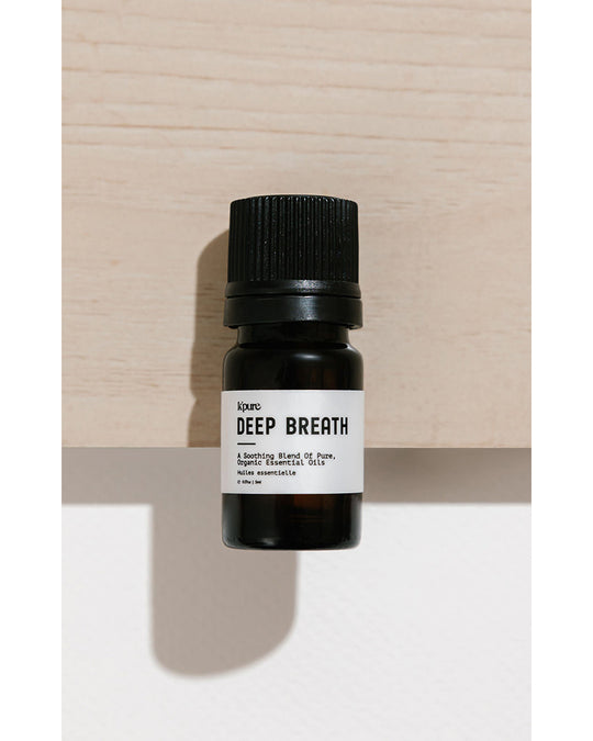 K'pure Naturals Deep Breath Pure, Organic Essential Oil Diffuser Blend 5ml