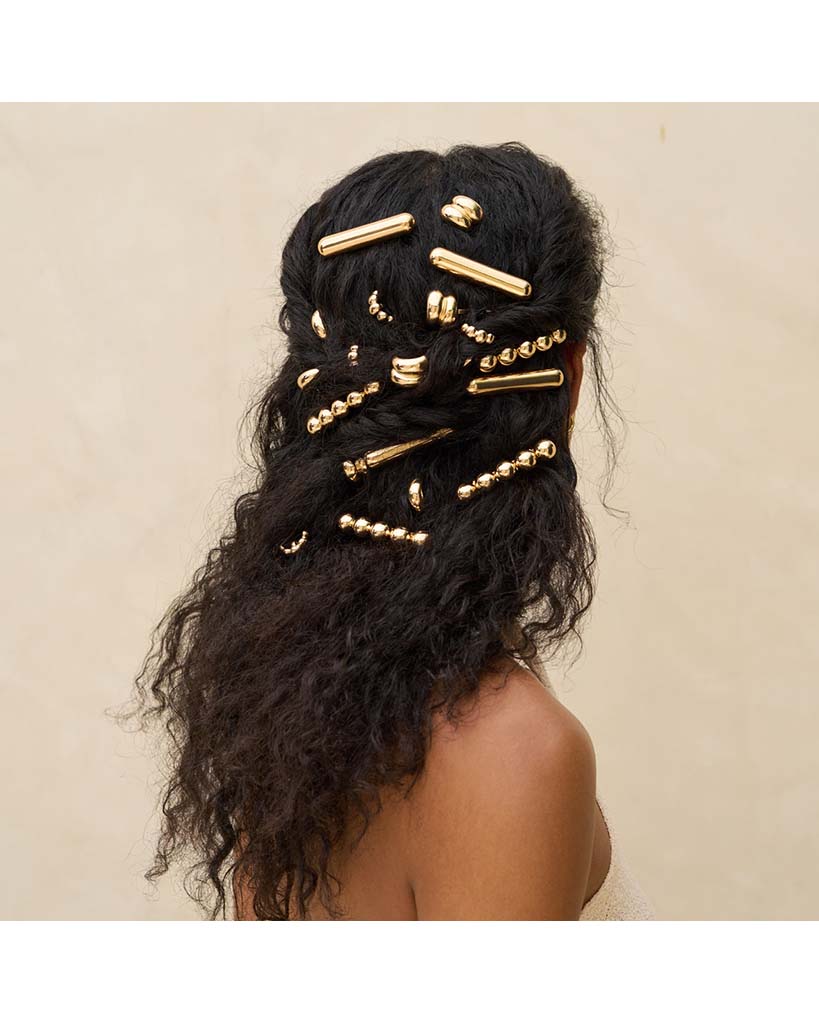 Kitsch Gold Metal Pony Pins 3 Pc Set