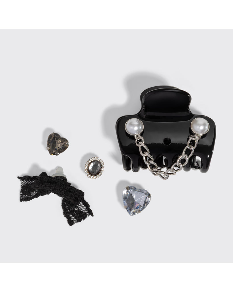 Kitsch Kitschpop™️ Cloud Clip 7pc Set - Vintage Black