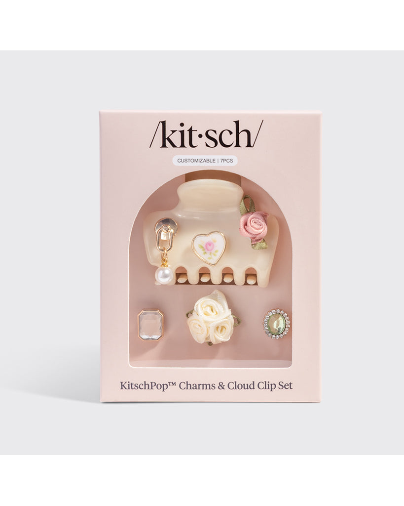 Kitsch Kitschpop™️ Cloud Clip 7pc Set - Vintage Pearlized Cream