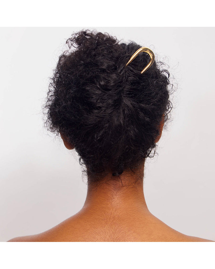 Kitsch Metal French Hair Pin 1pc - Gold