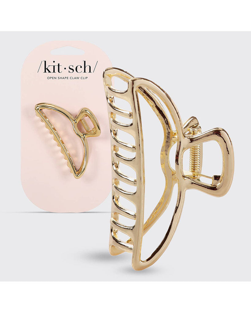 Kitsch Open Shape Claw Clip - Gold