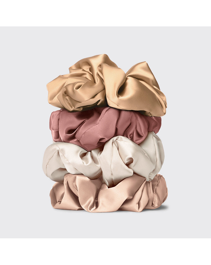 Kitsch Pillow Scrunchies® in Satin 4 pc - Blush