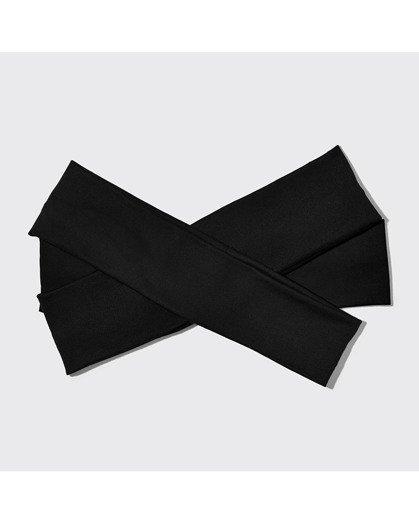 Kitsch Recycled Fabric Active Headbands 3pc Set - Black