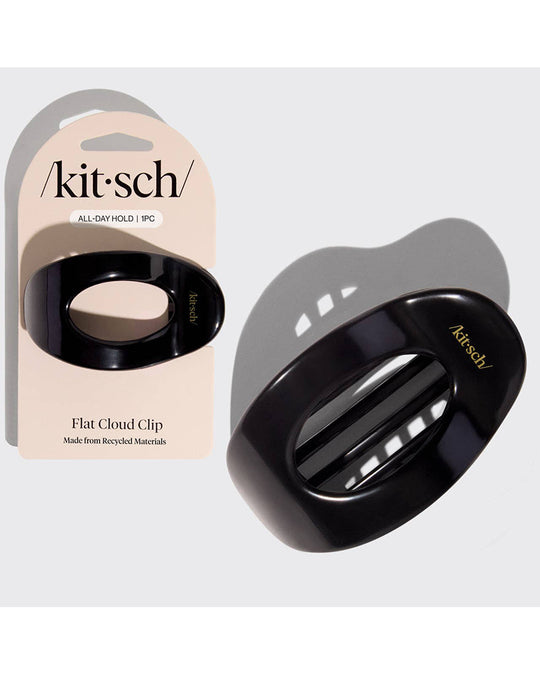 Kitsch Recycled Plastic Flat Cloud Clip Medium - Black