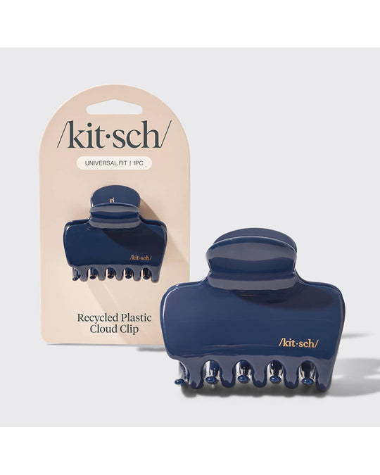 Kitsch Recycled Plastic Puffy Cloud Clip 1pc - Blue Orchid