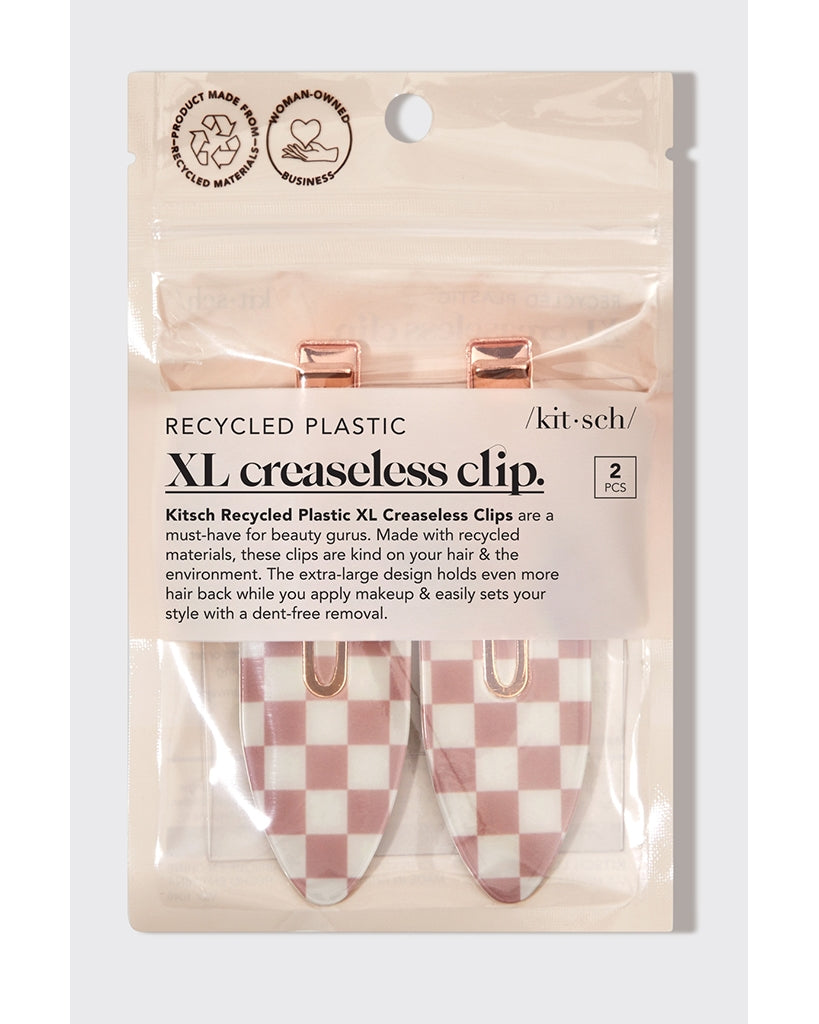 Kitsch Recycled Plastic XL Creaseless Clips 2pc Set - Terracotta