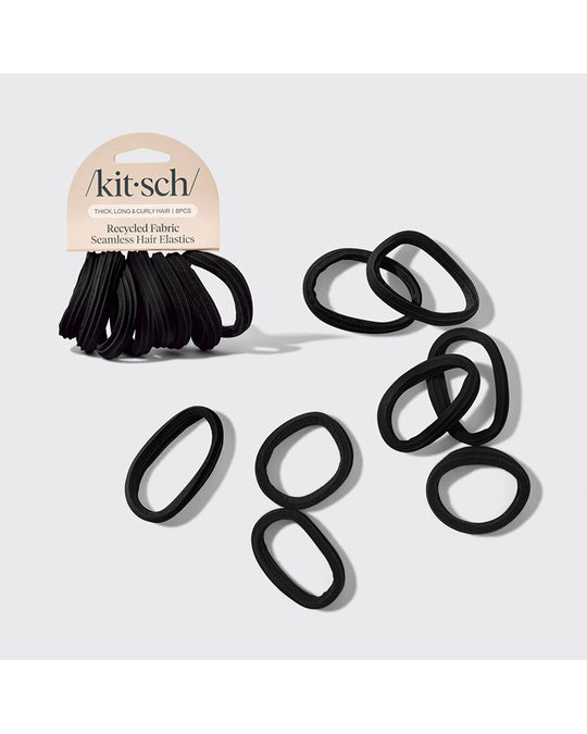 Kitsch Recycled Seamless Hair Elastics 8pc Set