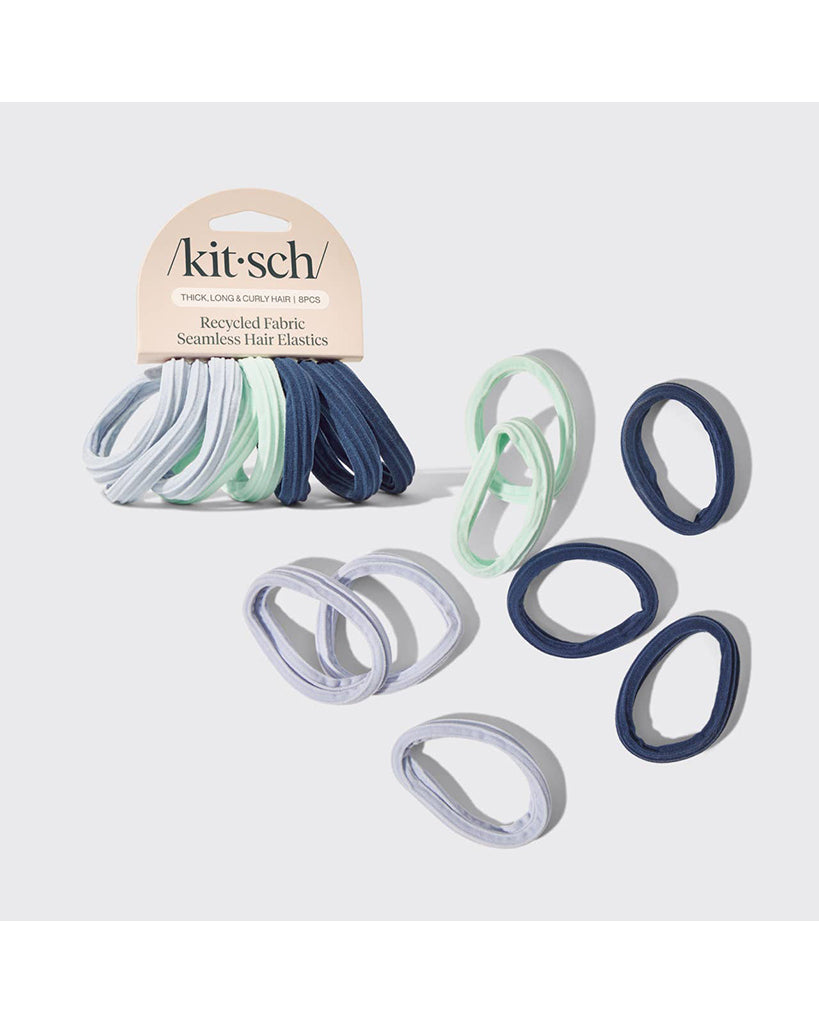 Kitsch Recycled Seamless Hair Elastics 8pc Set