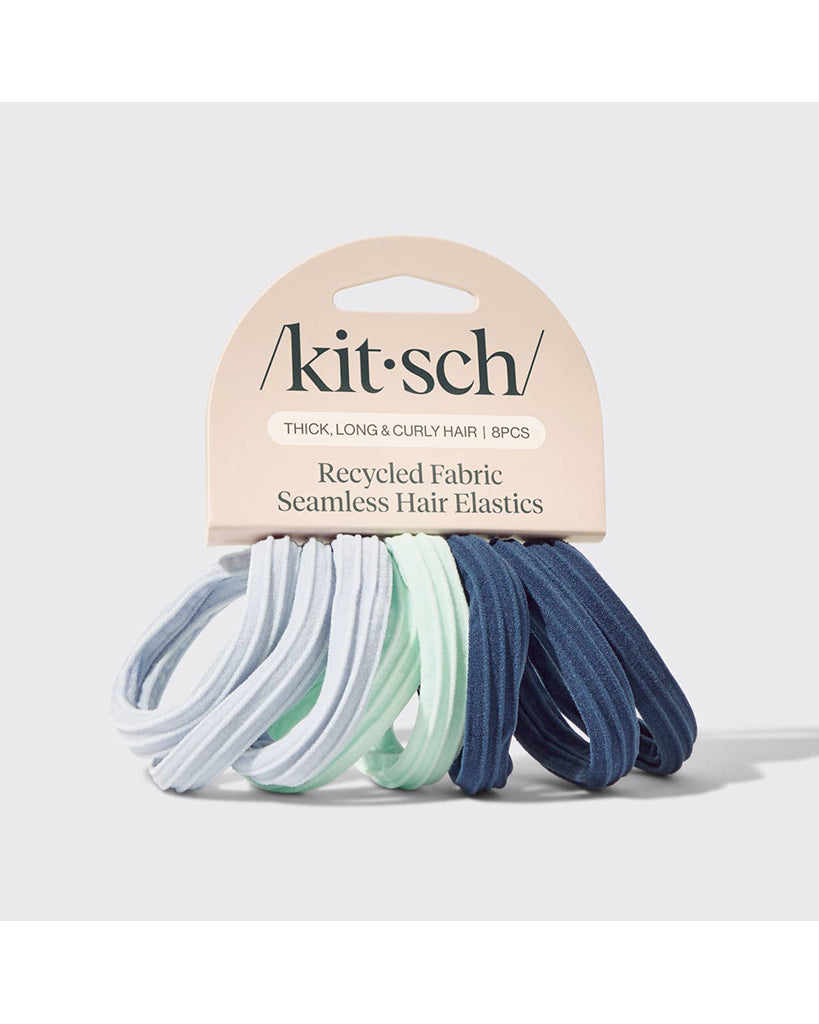 Kitsch Recycled Seamless Hair Elastics 8pc Set