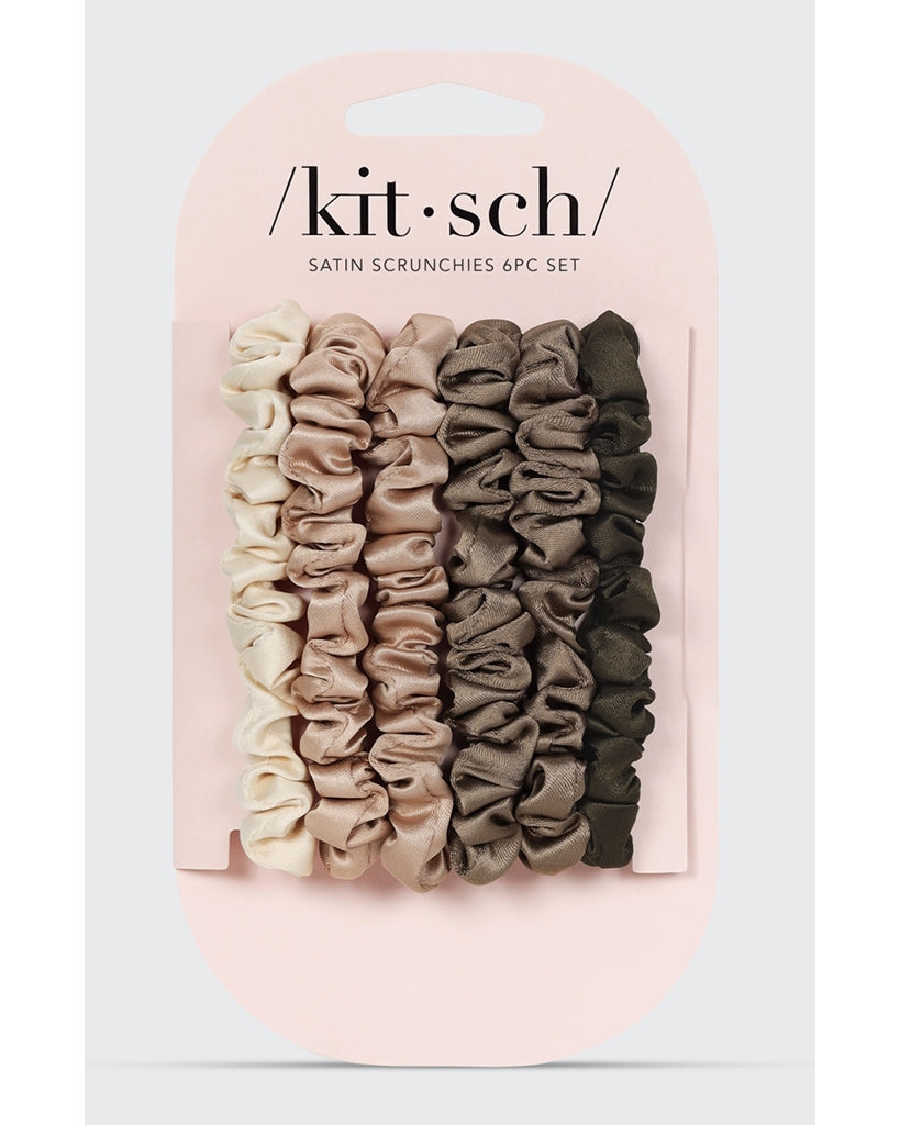 Kitsch Ultra Petite Satin Scrunchies 6pc