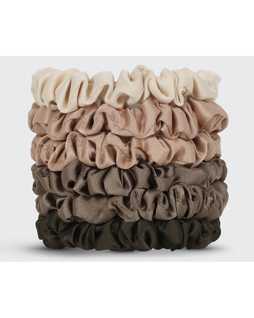 Kitsch Ultra Petite Satin Scrunchies 6pc