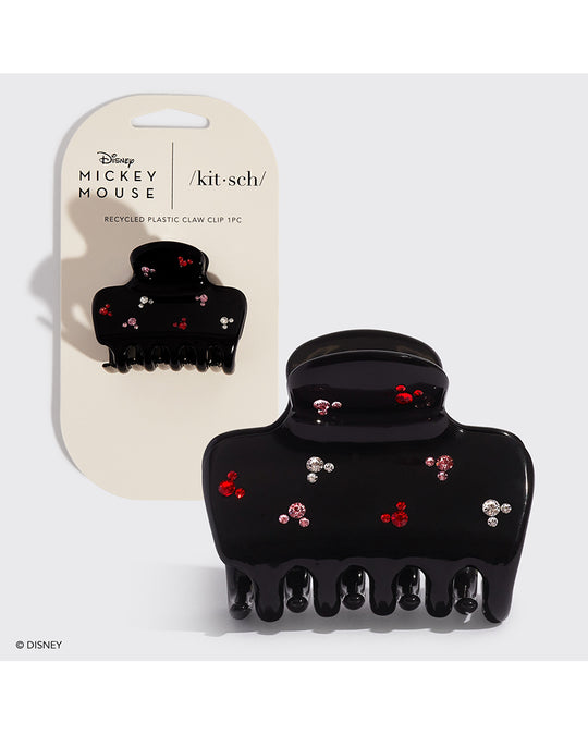 Kitsch & Mickey and Minnie Recycled Puffy Claw Clip 1 pc - Black