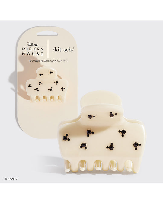 Kitsch & Mickey and Minnie Recycled Puffy Claw Clip 1 pc - Cream