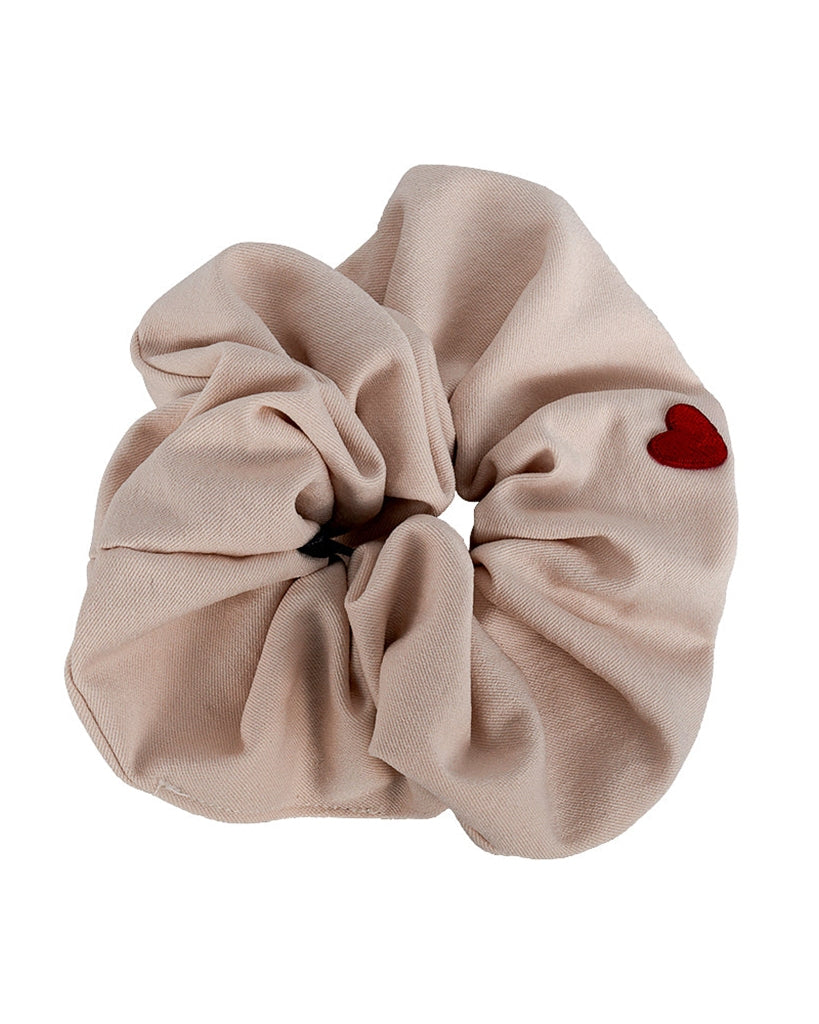 LimLim Cotton Heart Scrunchie
