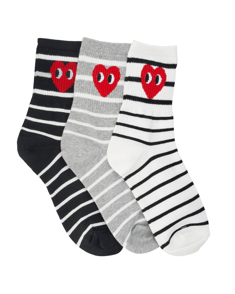 LimLim Stripe Eyes Socks - Womens