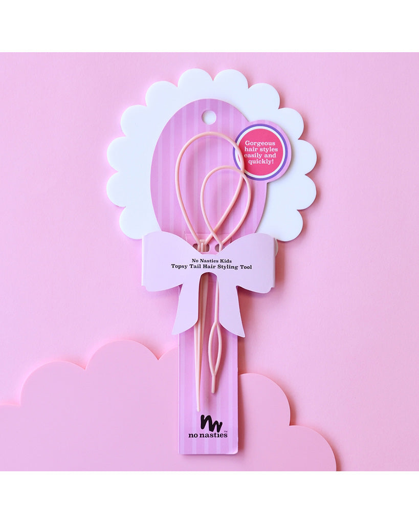 No Nasties Topsy Tail Hair Styling Tool - Pink
