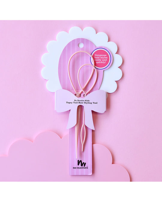 No Nasties Topsy Tail Hair Styling Tool - Pink
