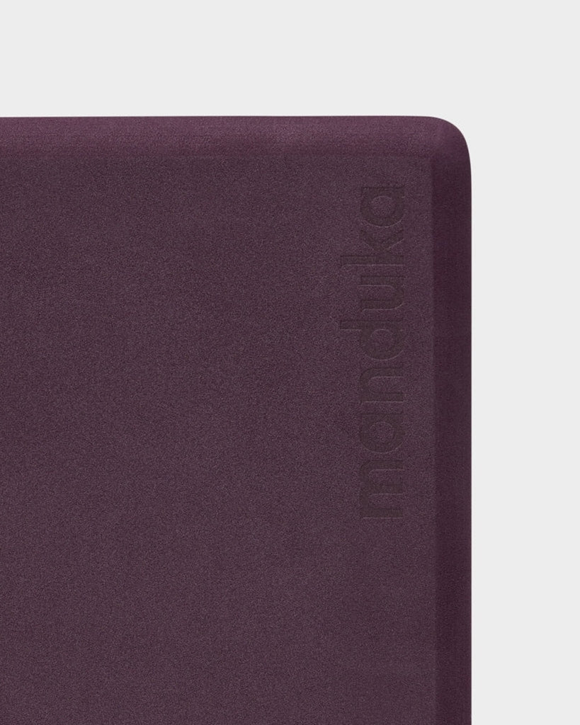 Manduka Recycled Foam Yoga Block - Indulge Purple