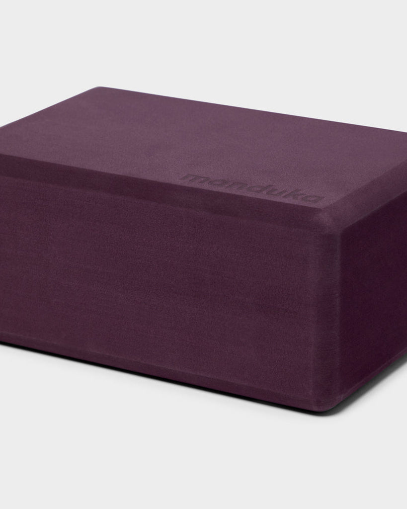 Manduka Recycled Foam Yoga Block - Indulge Purple